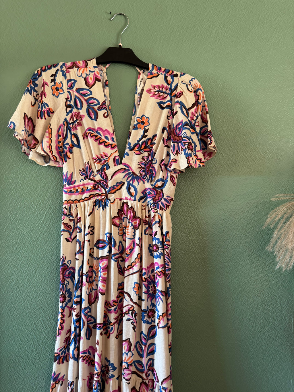 Robe longue fleuries
