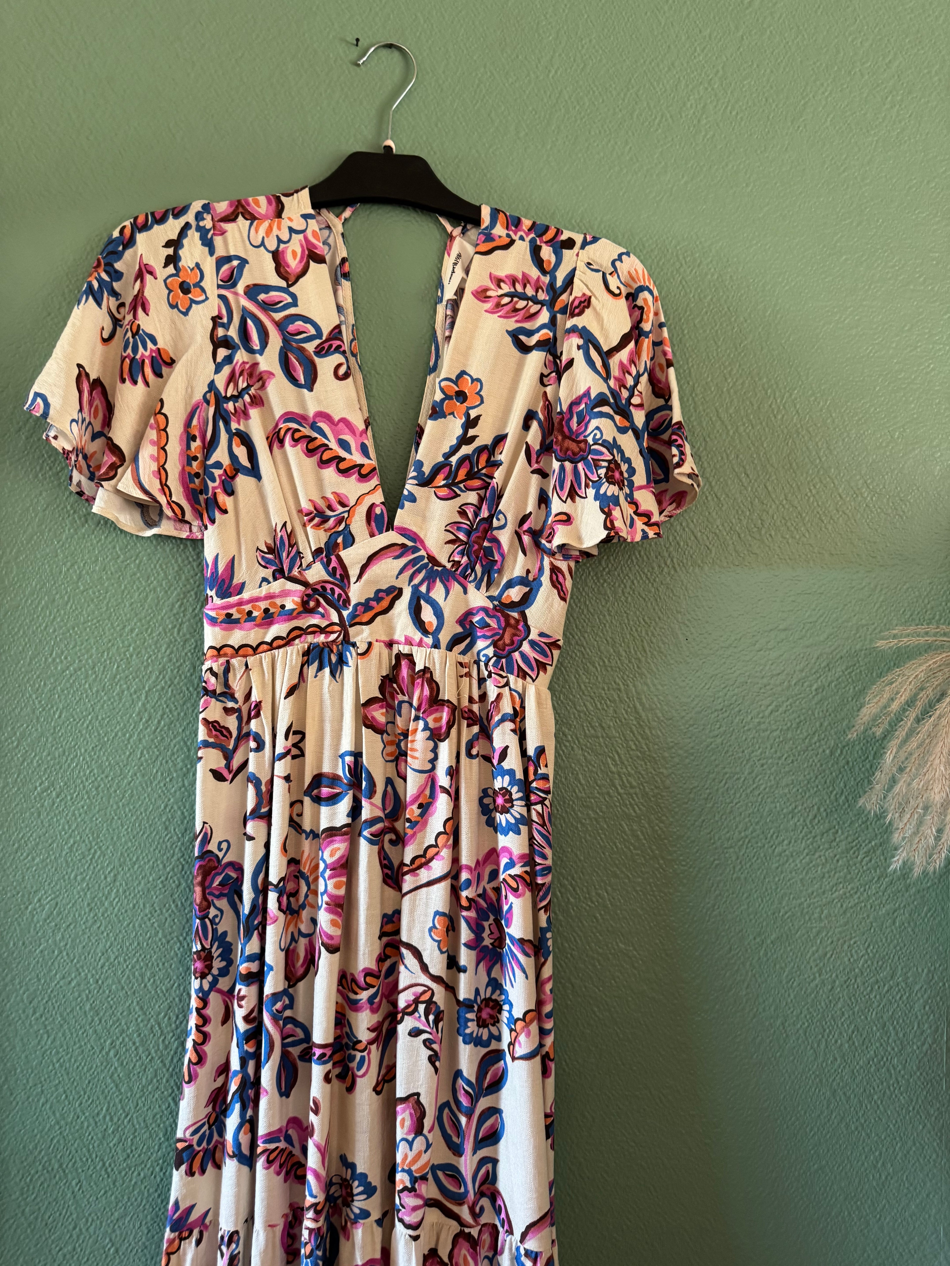 Robe longue fleuries