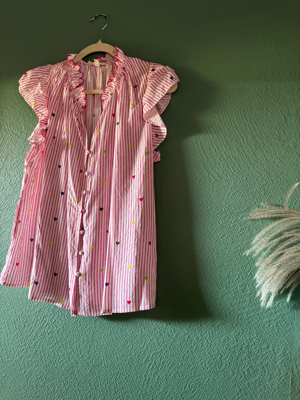 Blouse rayure rose