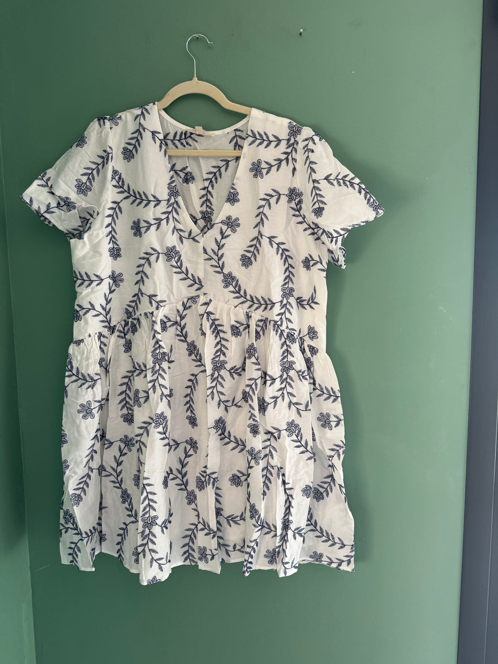 Robe blanc et bleu