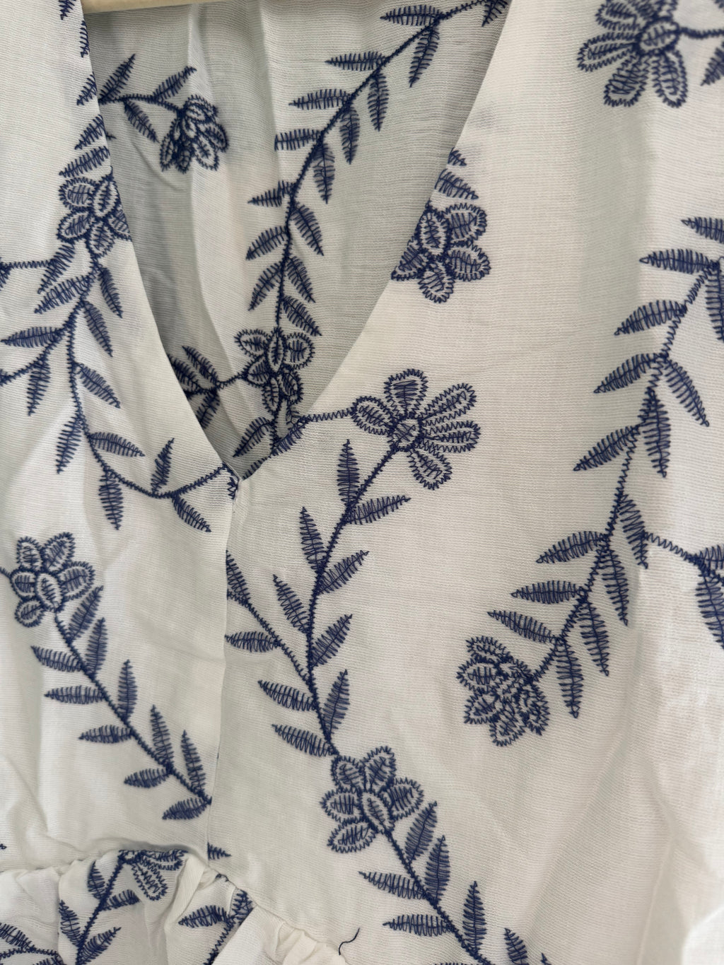 Robe blanc et bleu