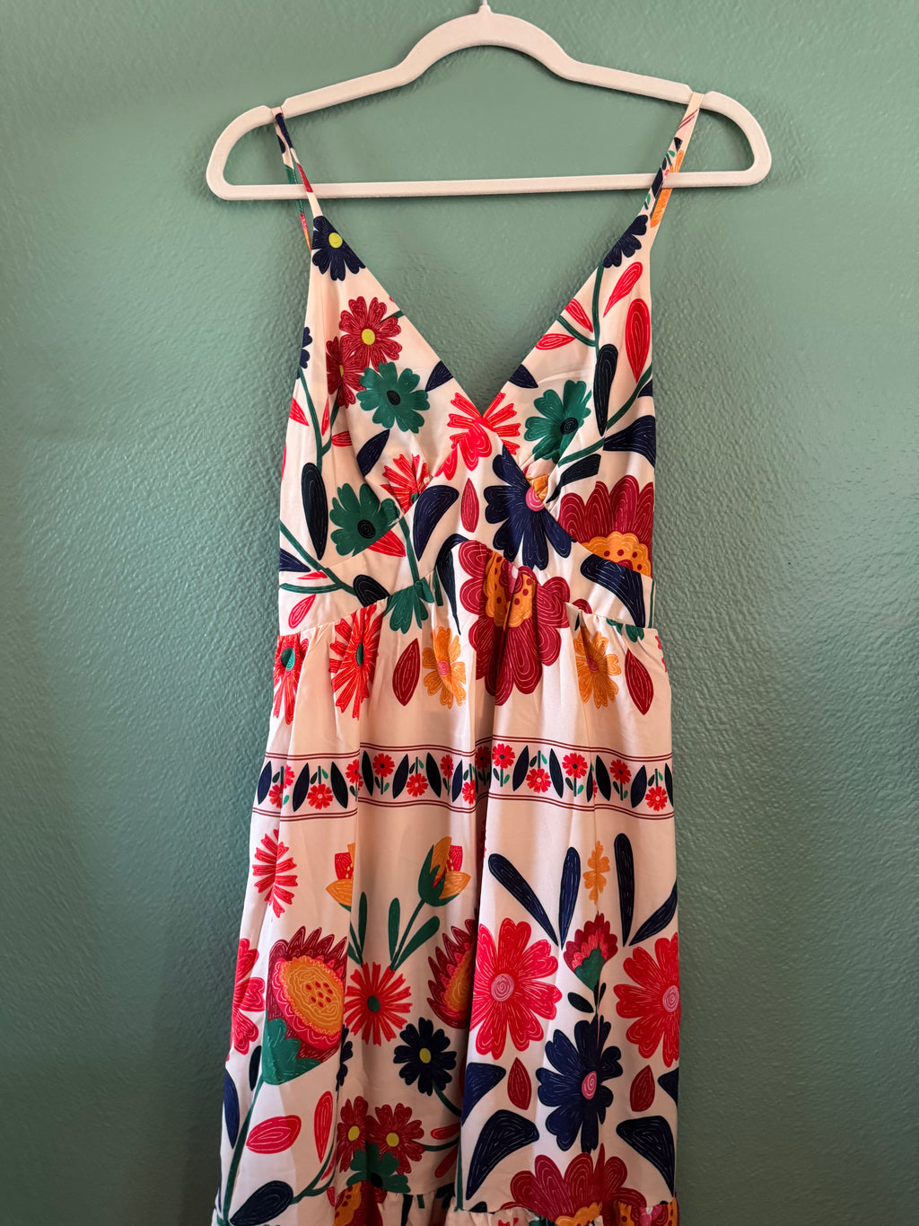 Robe longue fleuries