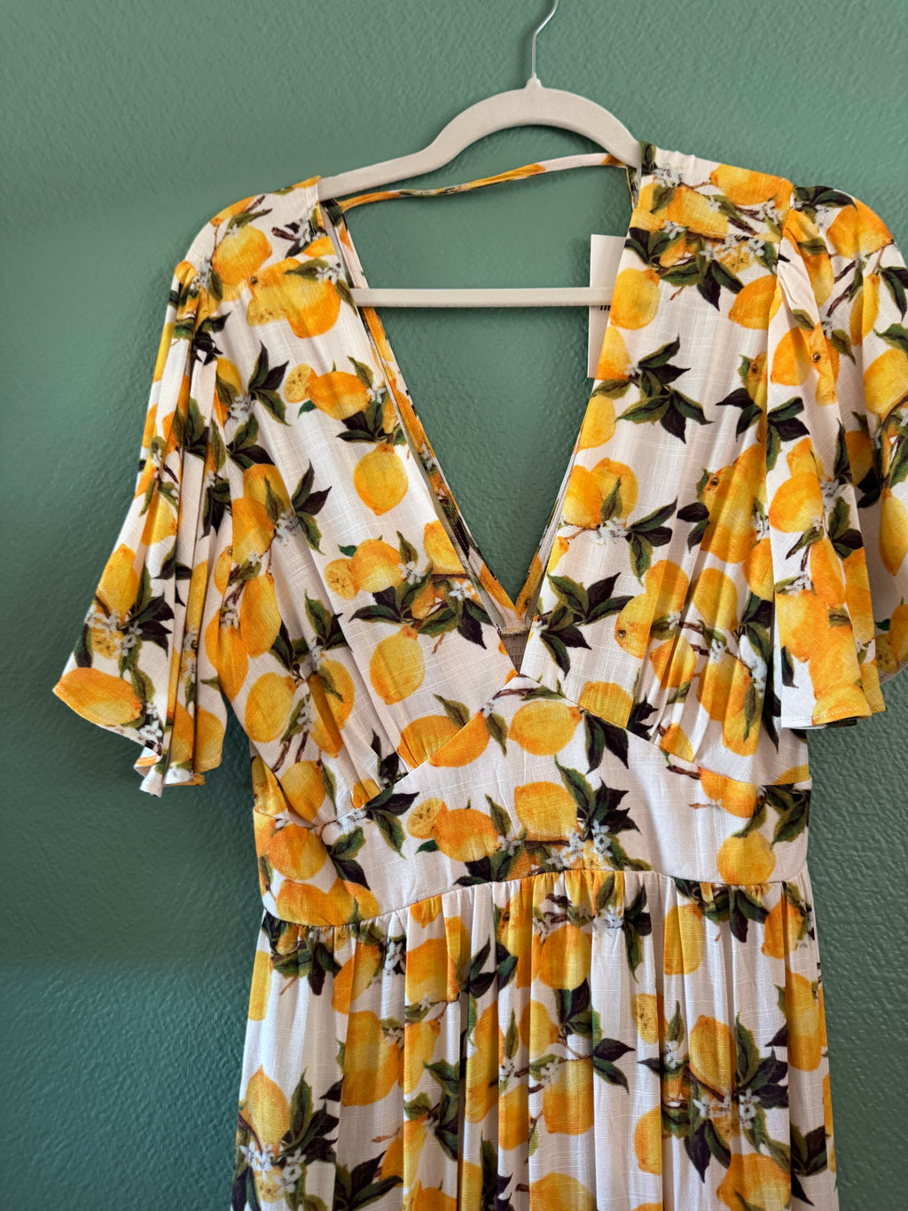 Robe longue citron