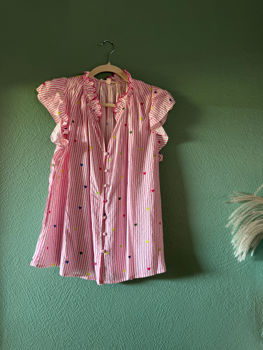 Blouse rayure rose