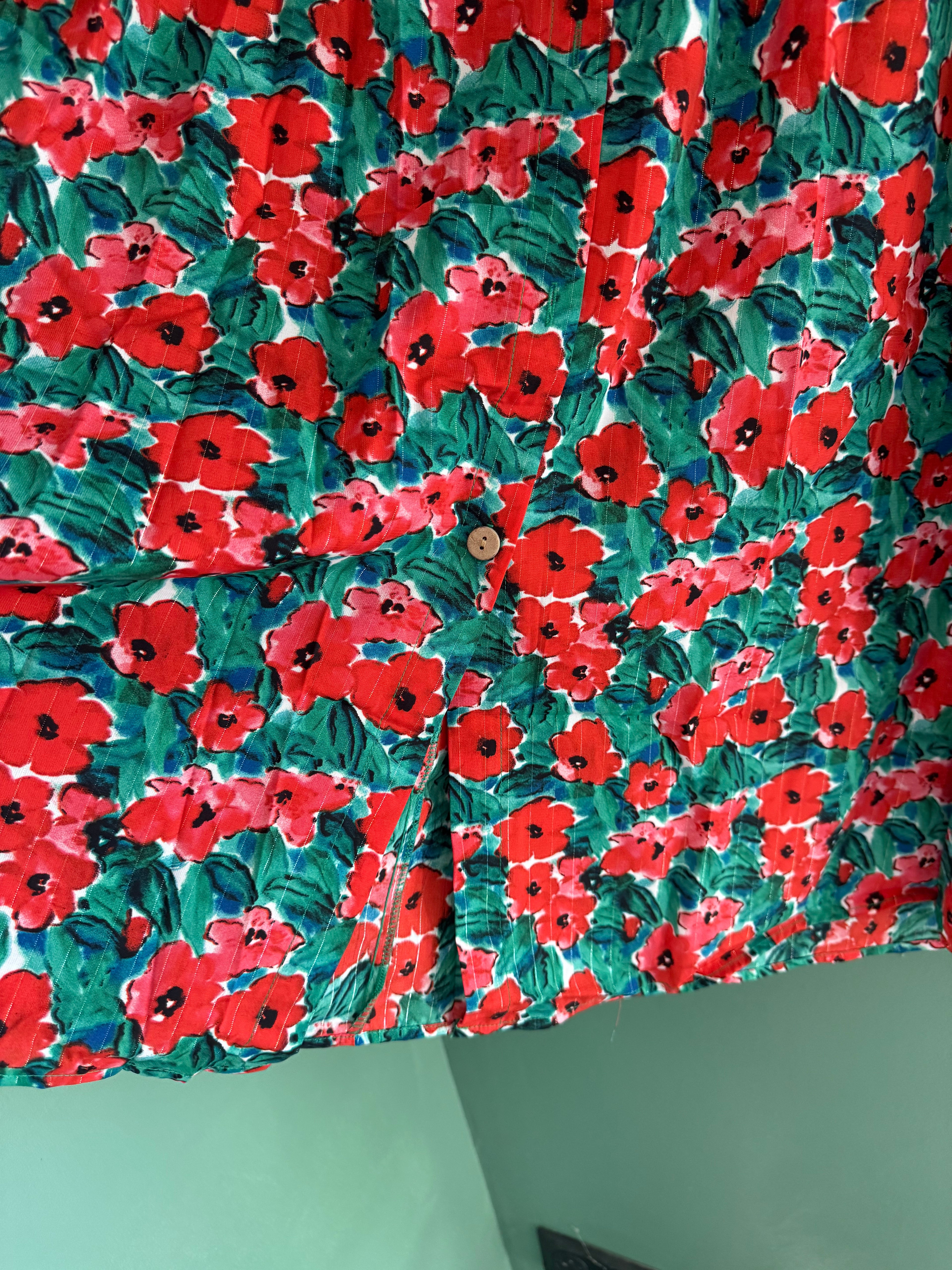 Jupe longue coquelicot