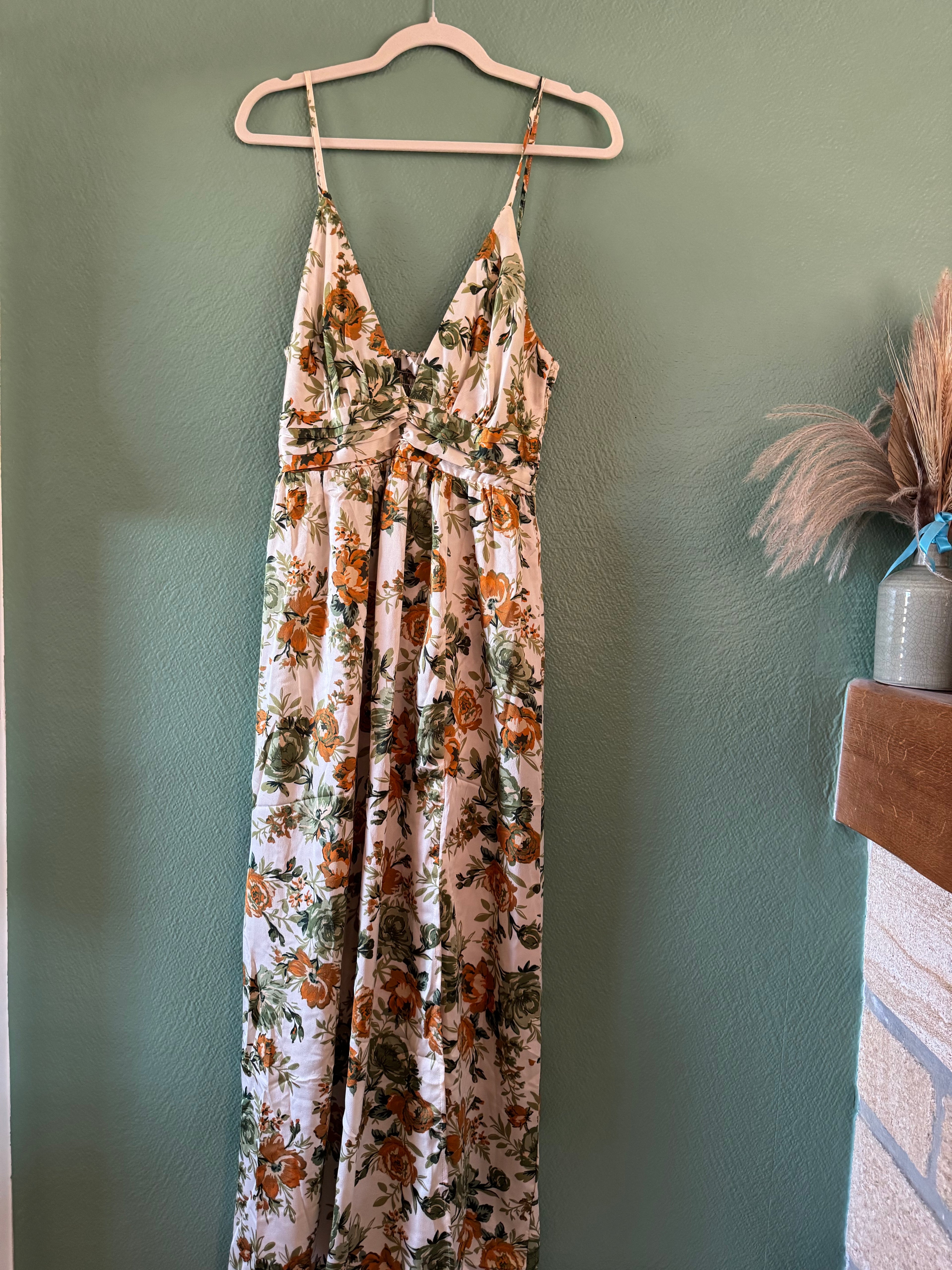 Robe longue à bretelles