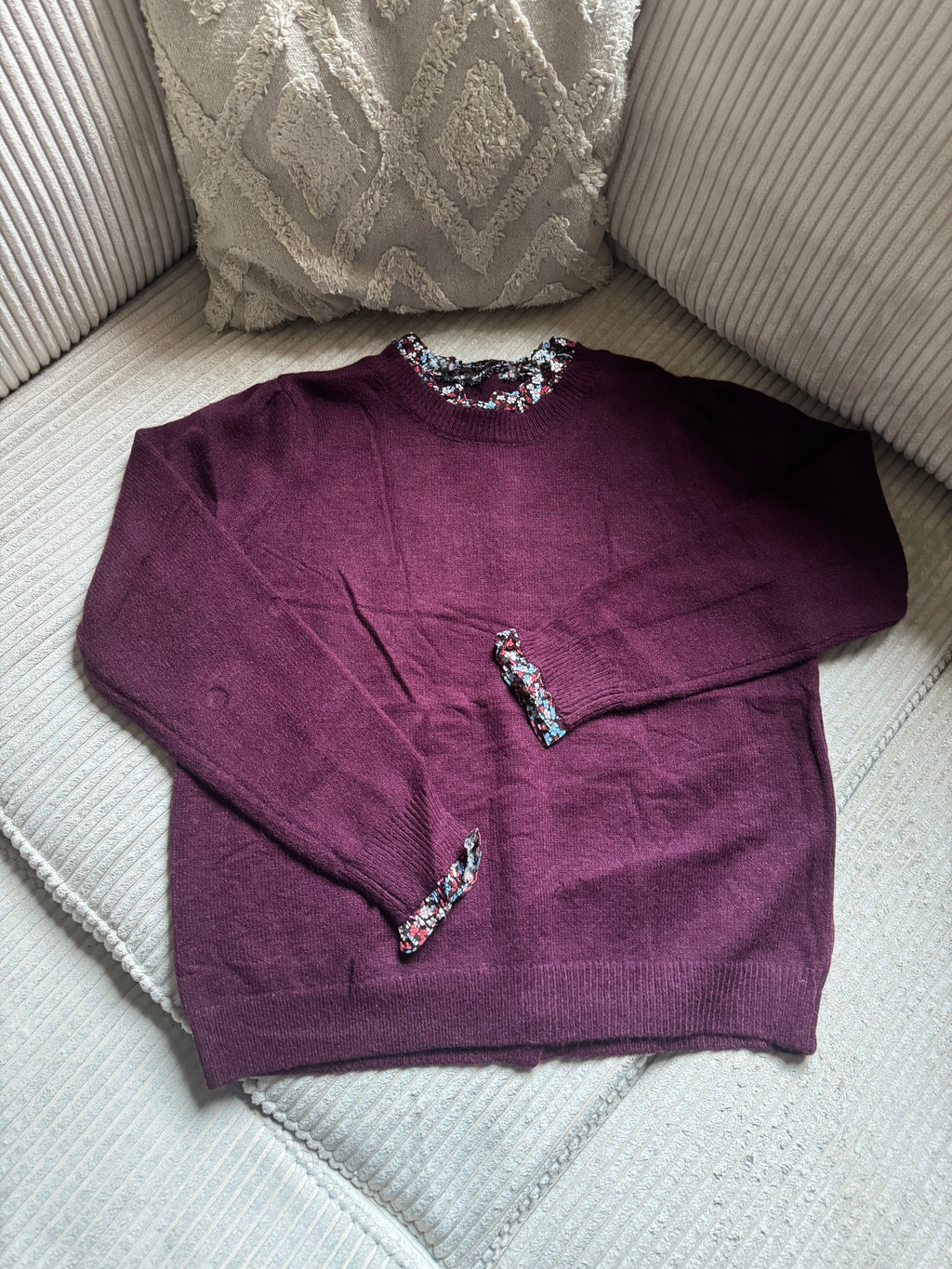 Pull Manon - Bordeaux Fleuri