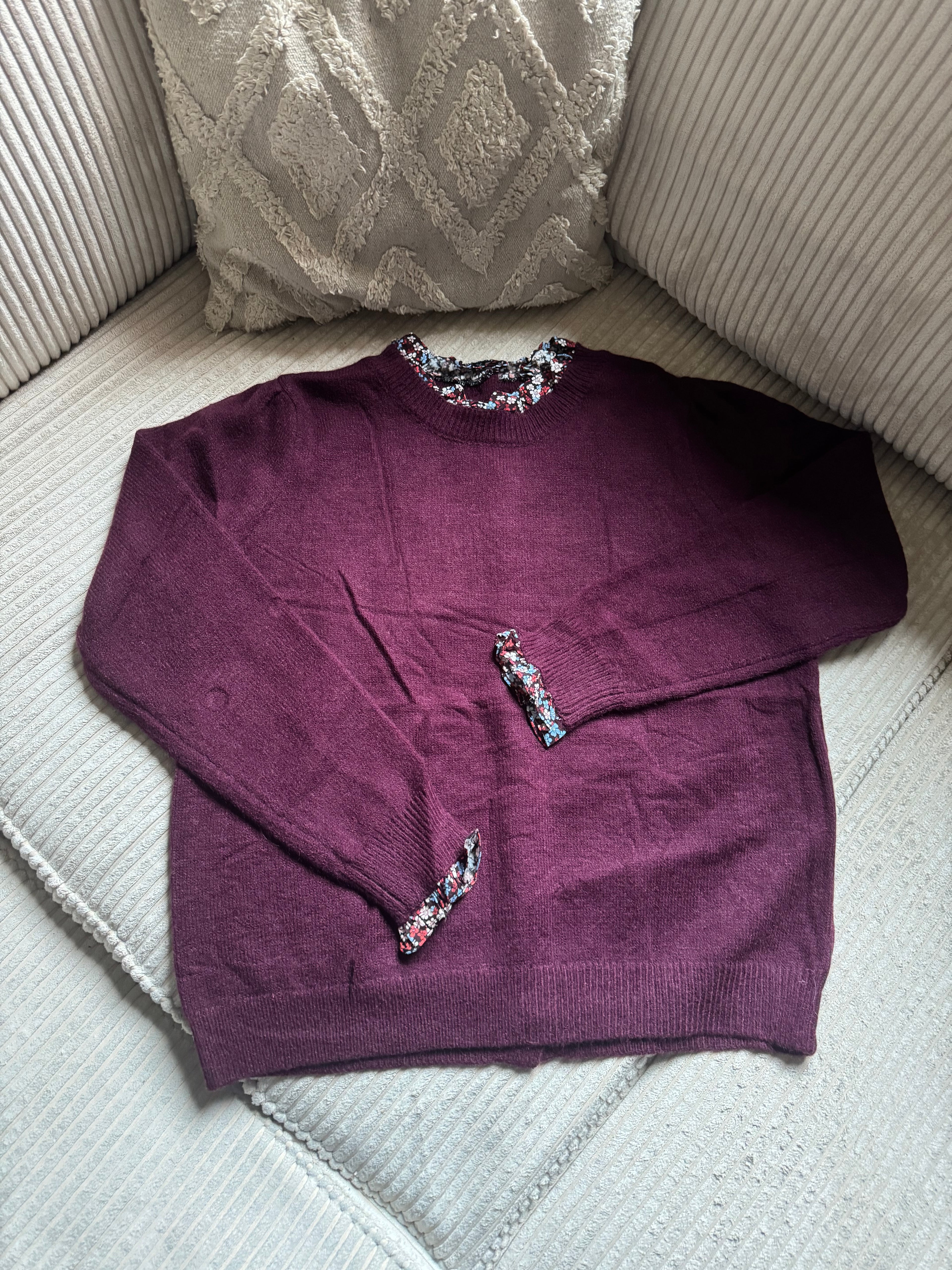 Pull Manon - Bordeaux Fleuri