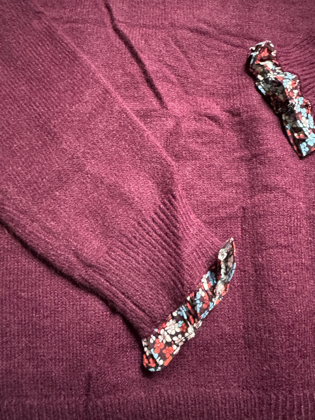 Pull Manon - Bordeaux Fleuri