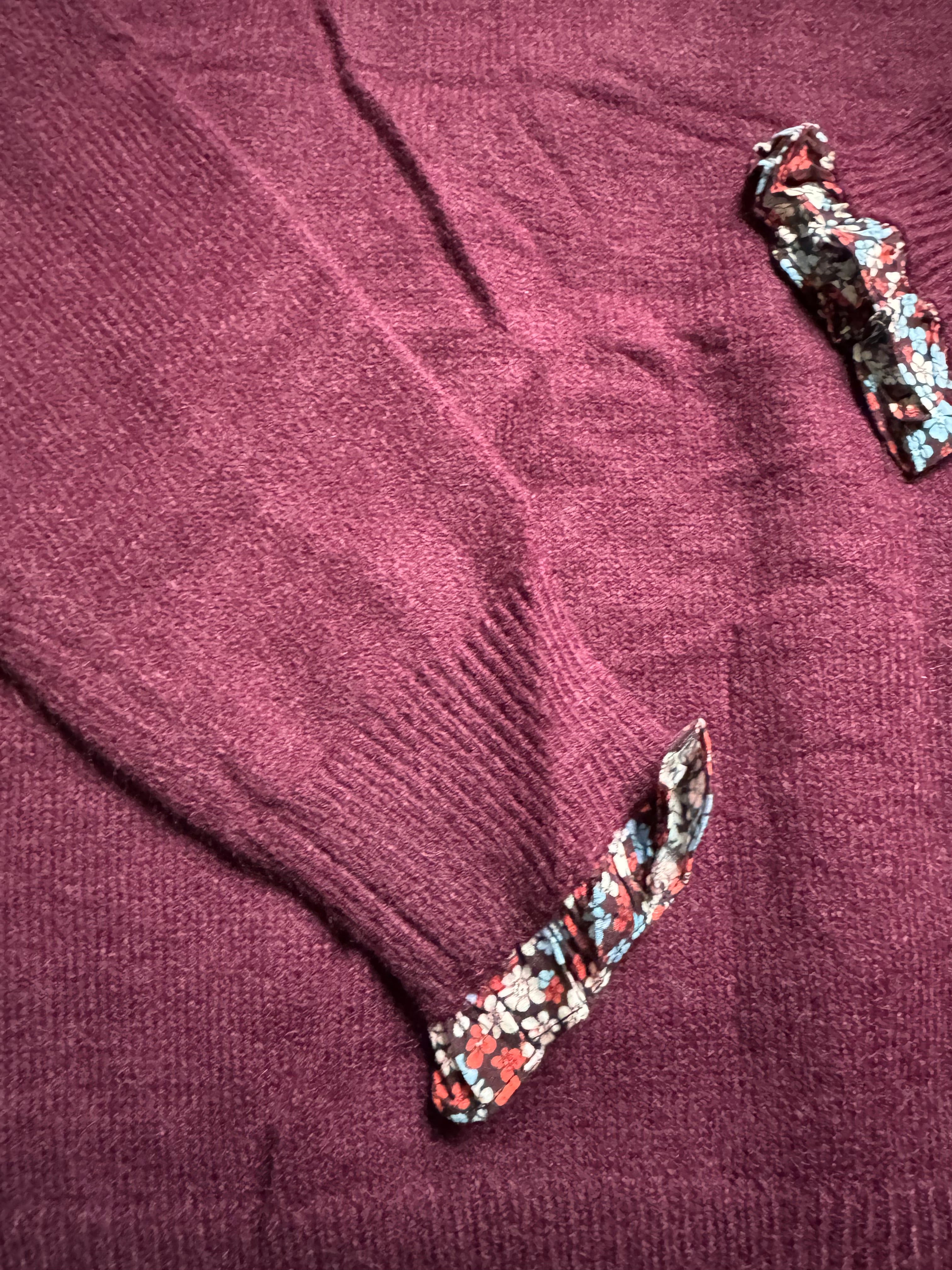 Pull Manon - Bordeaux Fleuri