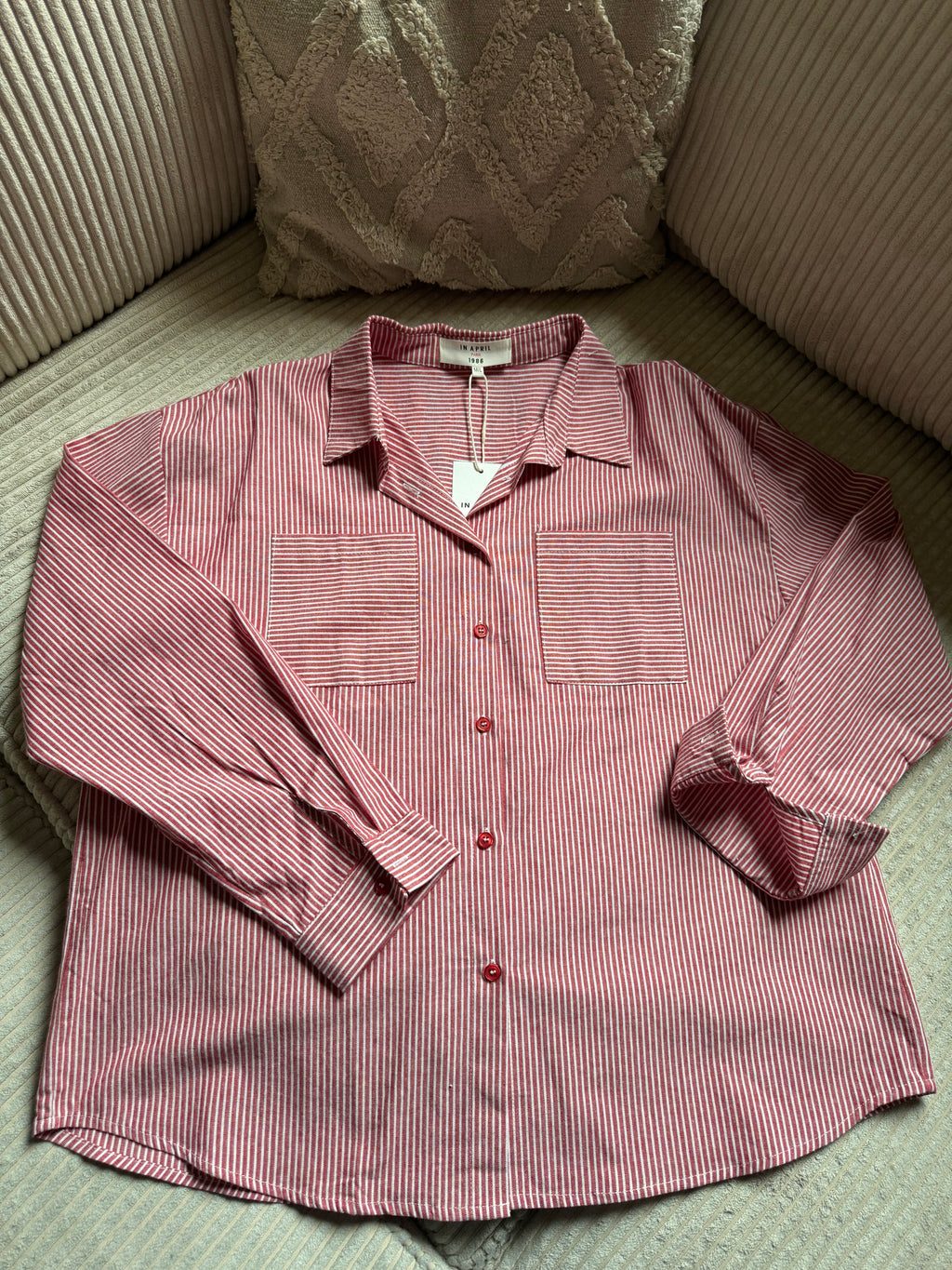 Chemise Charlie à fines rayures