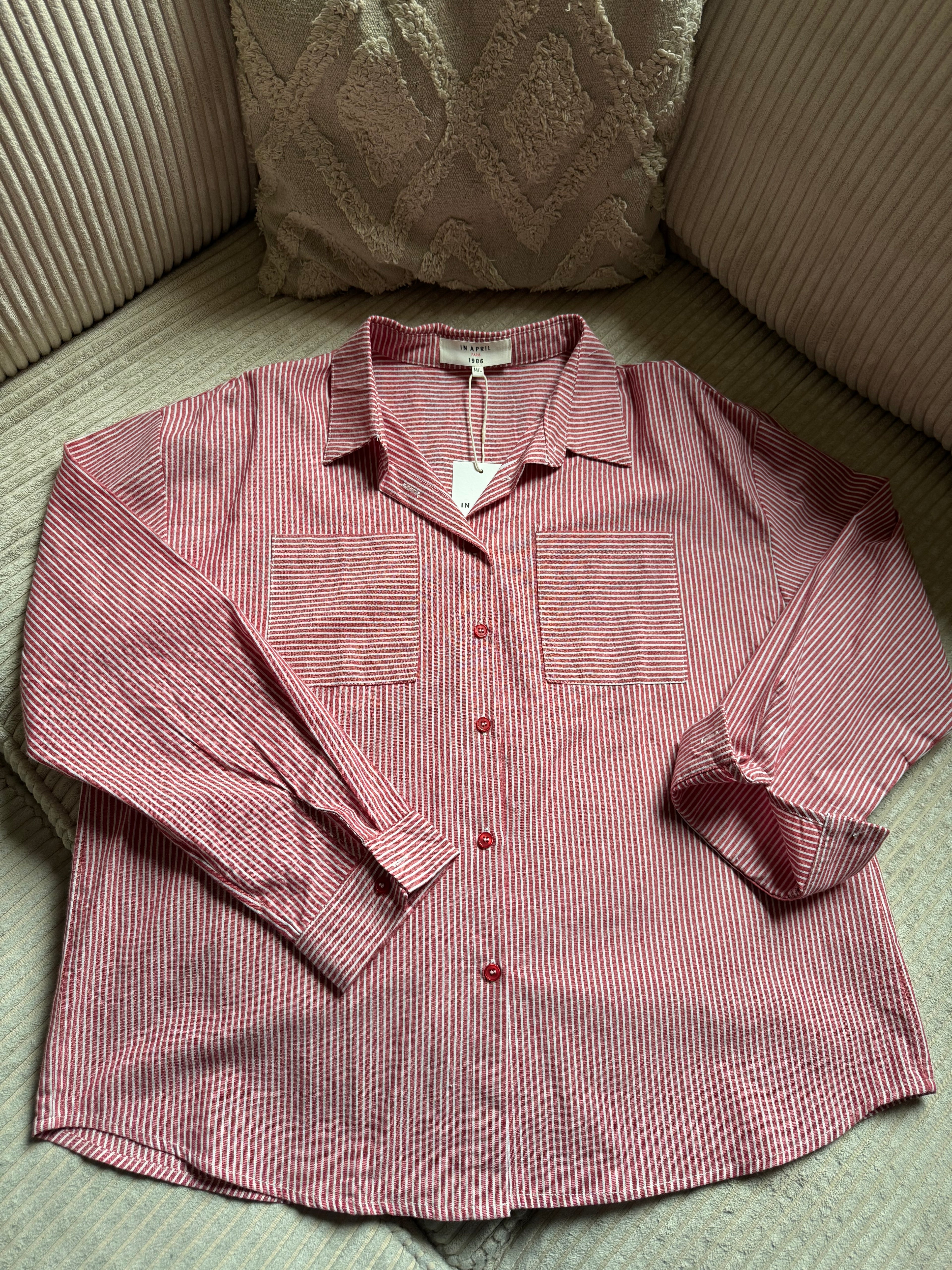 Chemise Charlie à fines rayures