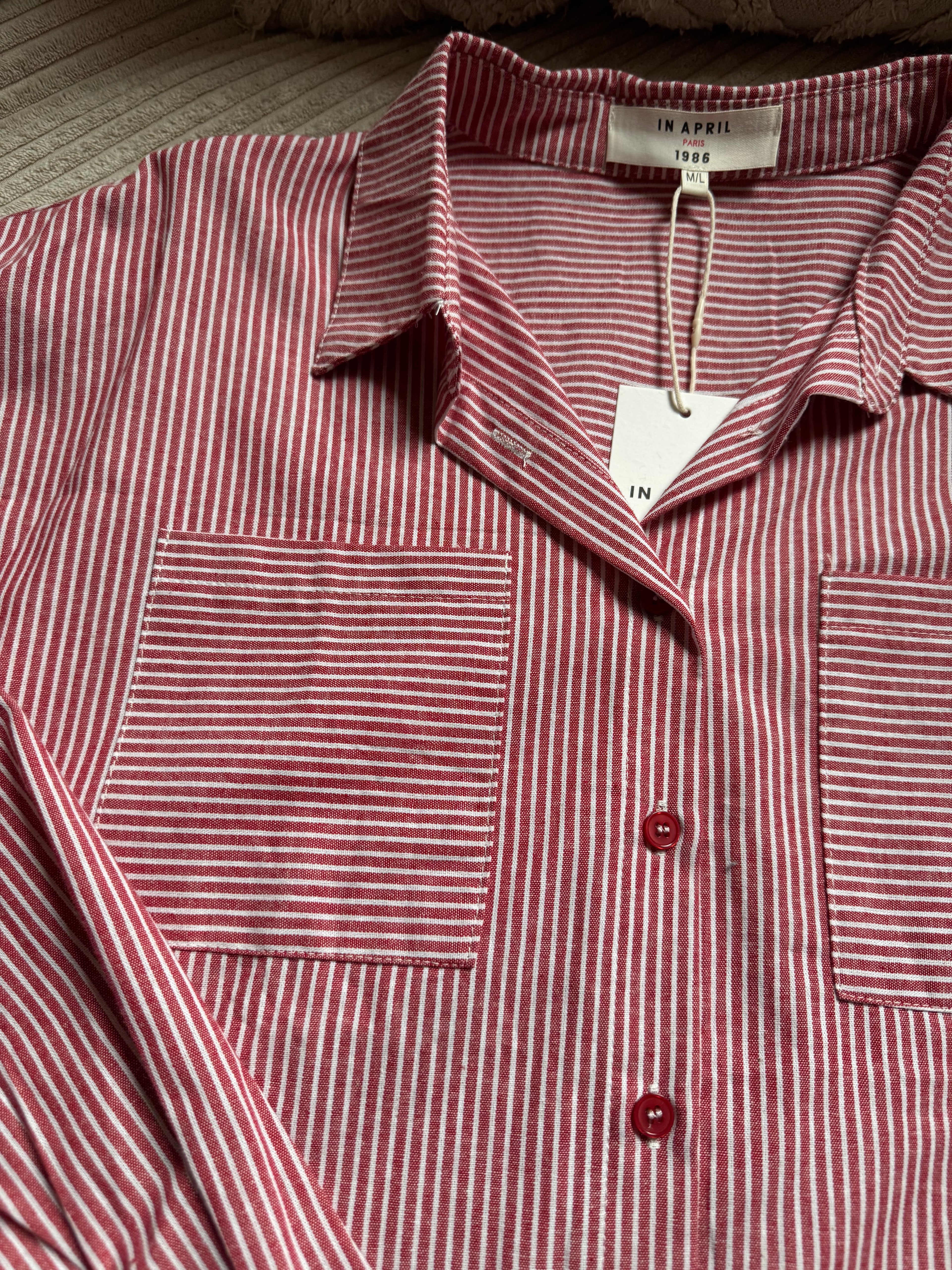 Chemise Charlie à fines rayures