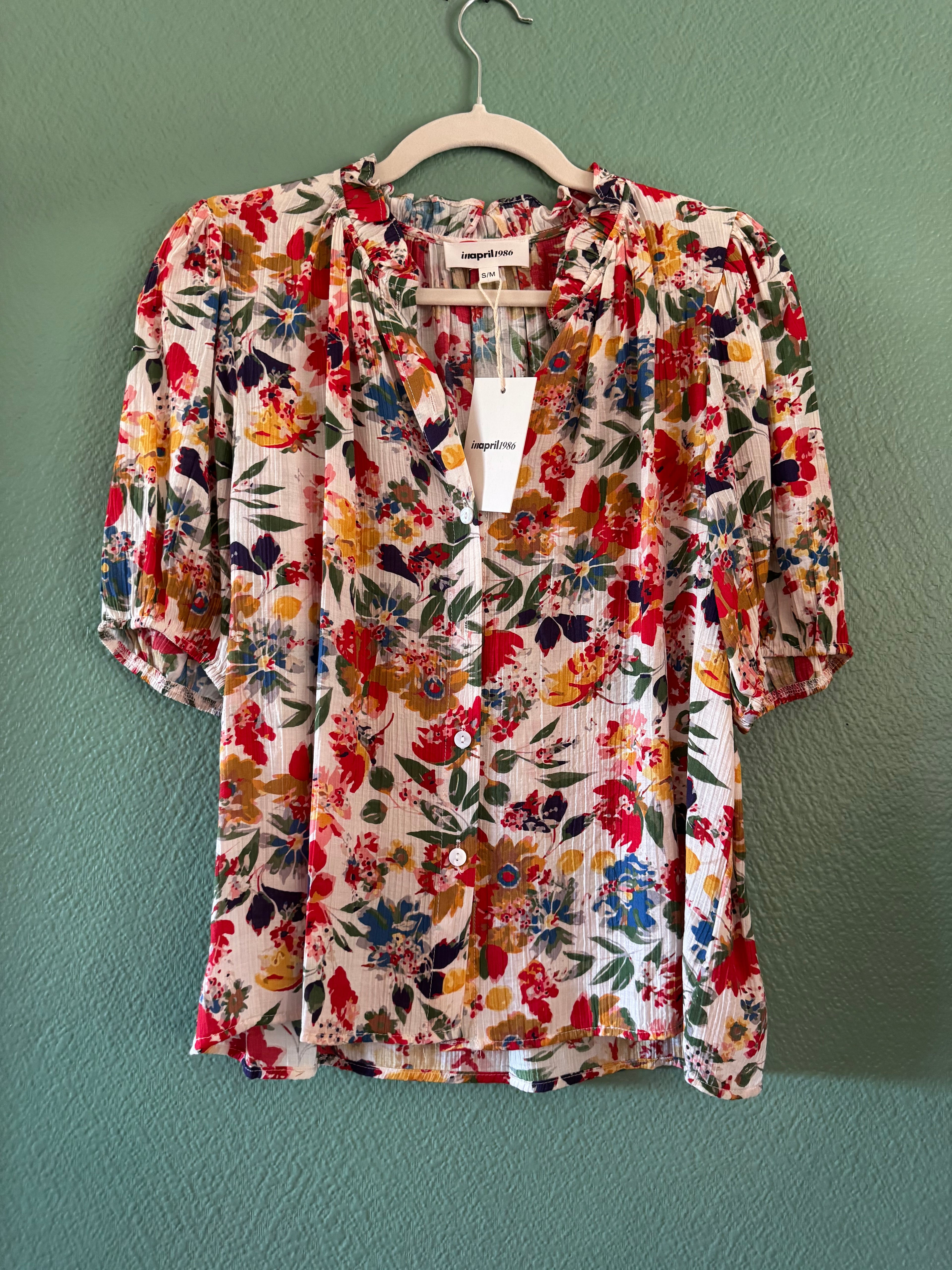 Blouse fleuries colorée